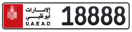  * 18888 - Plate numbers for sale in Abu Dhabi