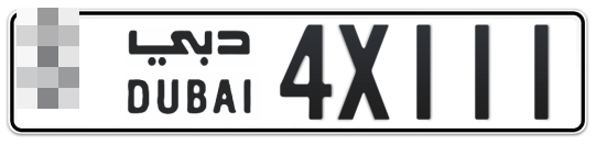  * 4X111 - Plate numbers for sale in Dubai