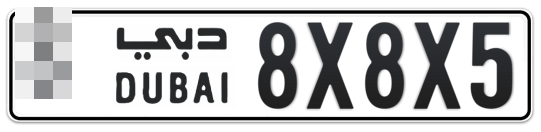  * 8X8X5 - Plate numbers for sale in Dubai