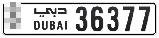  * 36377 - Plate numbers for sale in Dubai