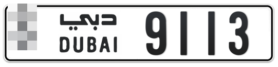  * 9113 - Plate numbers for sale in Dubai