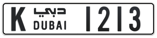 K 1213 - Plate numbers for sale in Dubai