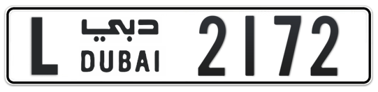 L 2172 - Plate numbers for sale in Dubai