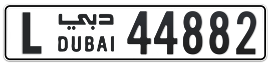 L 44882 - Plate numbers for sale in Dubai