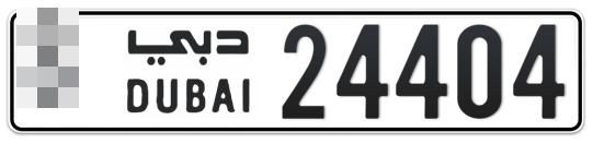  * 24404 - Plate numbers for sale in Dubai
