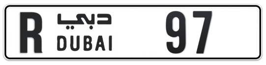 R 97 - Plate numbers for sale in Dubai