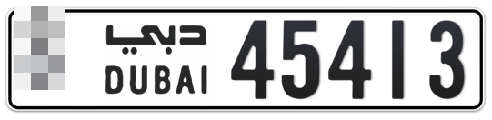  * 45413 - Plate numbers for sale in Dubai