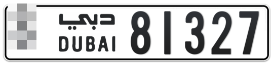  * 81327 - Plate numbers for sale in Dubai