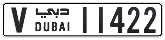 V 11422 - Plate numbers for sale in Dubai