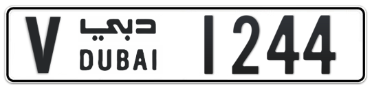 V 1244 - Plate numbers for sale in Dubai