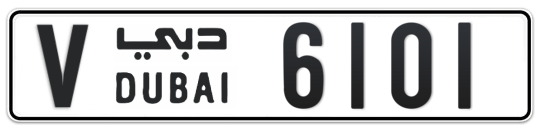 V 6101 - Plate numbers for sale in Dubai