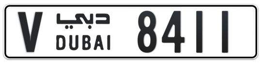 V 8411 - Plate numbers for sale in Dubai