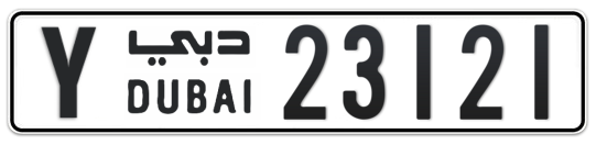 Y 23121 - Plate numbers for sale in Dubai