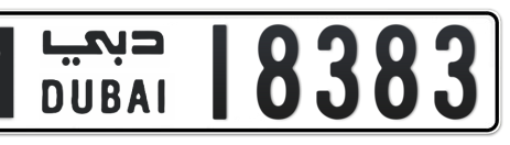 Dubai Plate number M 18383 for sale - Short layout, Сlose view
