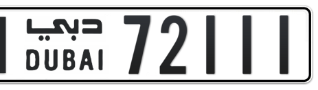 Dubai Plate number N 72111 for sale - Short layout, Сlose view