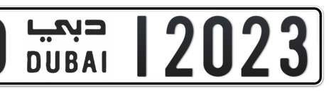 Dubai Plate number O 12023 for sale - Short layout, Сlose view