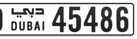 Dubai Plate number O 45486 for sale - Short layout, Сlose view