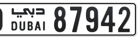 Dubai Plate number O 87942 for sale - Short layout, Сlose view