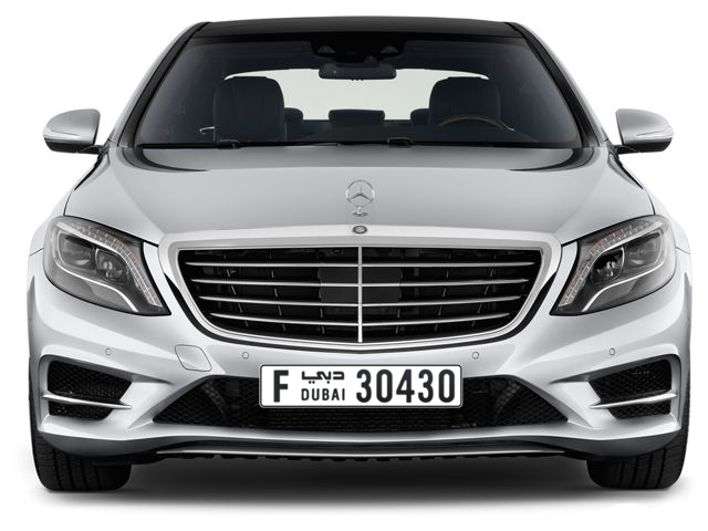 Dubai Plate number F 30430 for sale - Long layout, Full view