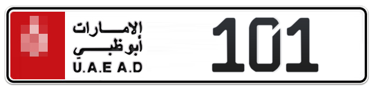  * 101 - Plate numbers for sale in Abu Dhabi