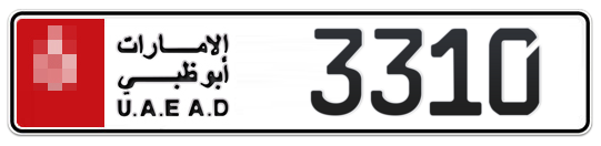  * 3310 - Plate numbers for sale in Abu Dhabi