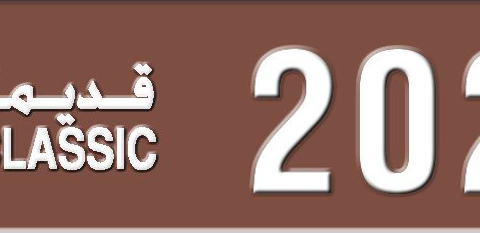 Sharjah Plate number 3 2021 for sale - Short layout, Dubai logo, Сlose view